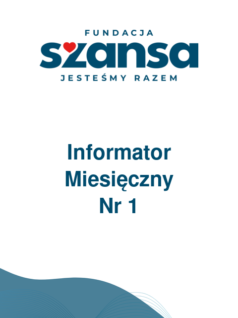 Okładka: Informator Miesięczny Nr 1